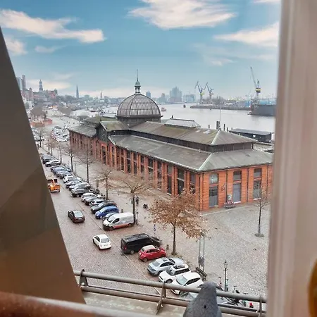 Appartamento Loft-Panoramablick-Hafen & Elbe! Amburgo Esterno foto