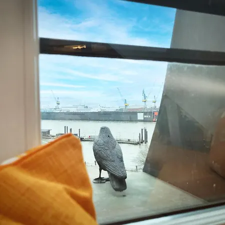 Appartamento Loft-Panoramablick-Hafen & Elbe! Amburgo Esterno foto